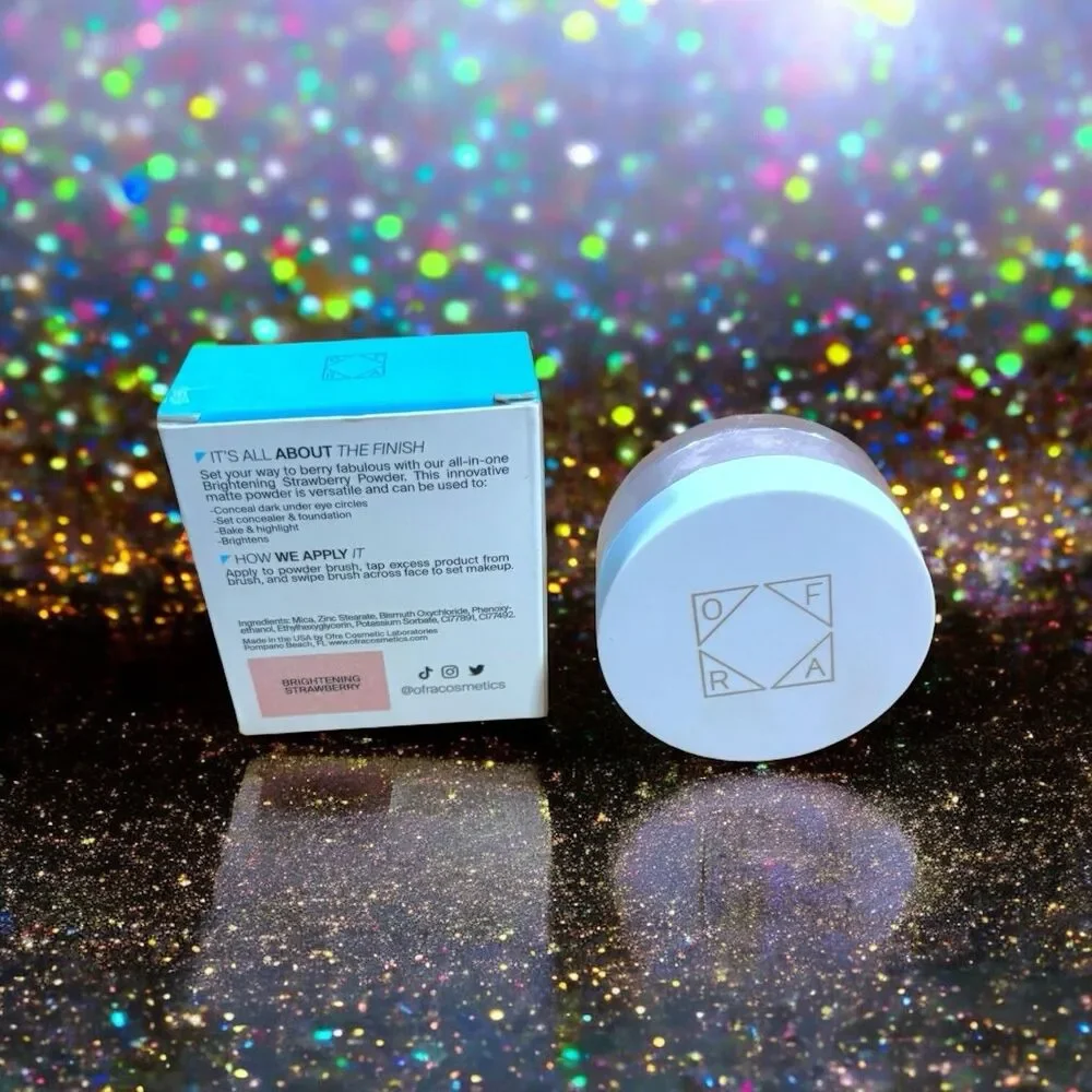 OFRA COSMETICS Air Brush Setting Powder in  Brightening Strawberry 0.21 oz NIB